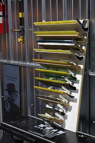 Miniatura 2 de Sin embargo, escurridor para escobilla de goma para serigrafía, soporte para escobilla de goma de montaje en 12 lugares, soporte para herramientas