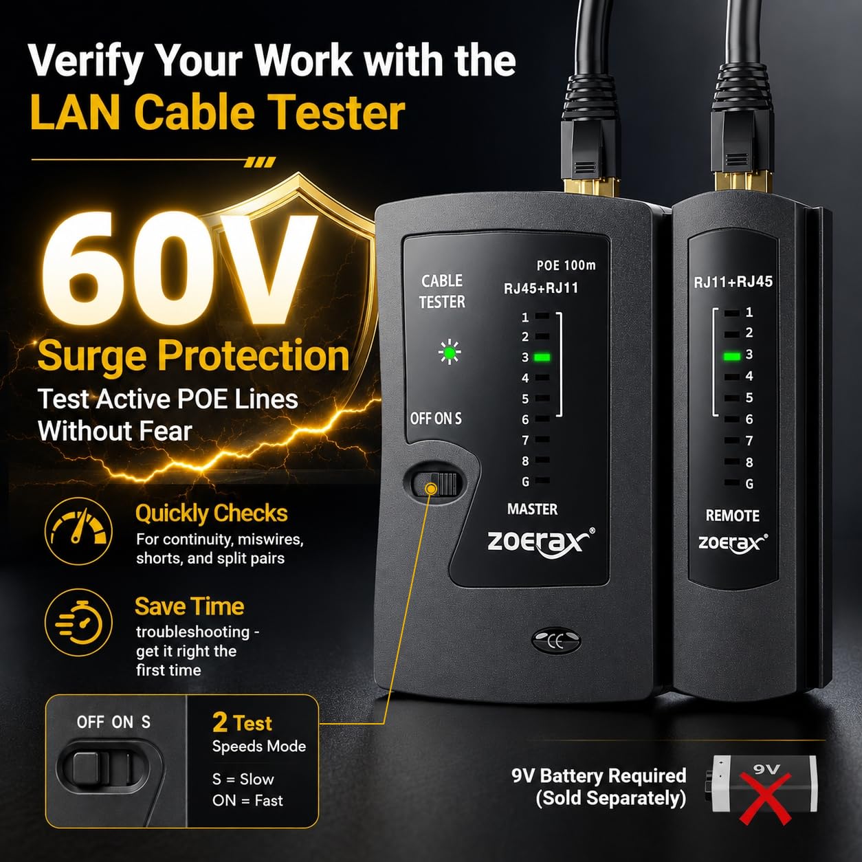 Outil de sertissage Cat7 RJ45, Cat 7, Cat6, Cat5, kit d'outils de sertissage réseau avec testeur de câble, dénudeur multiplié, lames, 50 connecteurs Cat 6 et bottes anti-traction