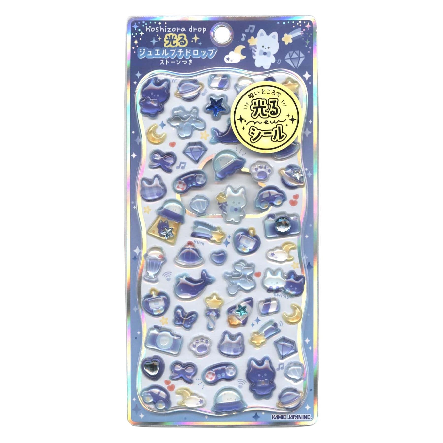 Amazon.co.jp: カミオジャパン ステッカー 光るプチドロップステッカー