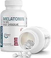 Vista 6 de Bronson Melatonina 10mg Tabletas de disolución rápida con sabor a cereza, pastillas masticables vegetarianas, 100