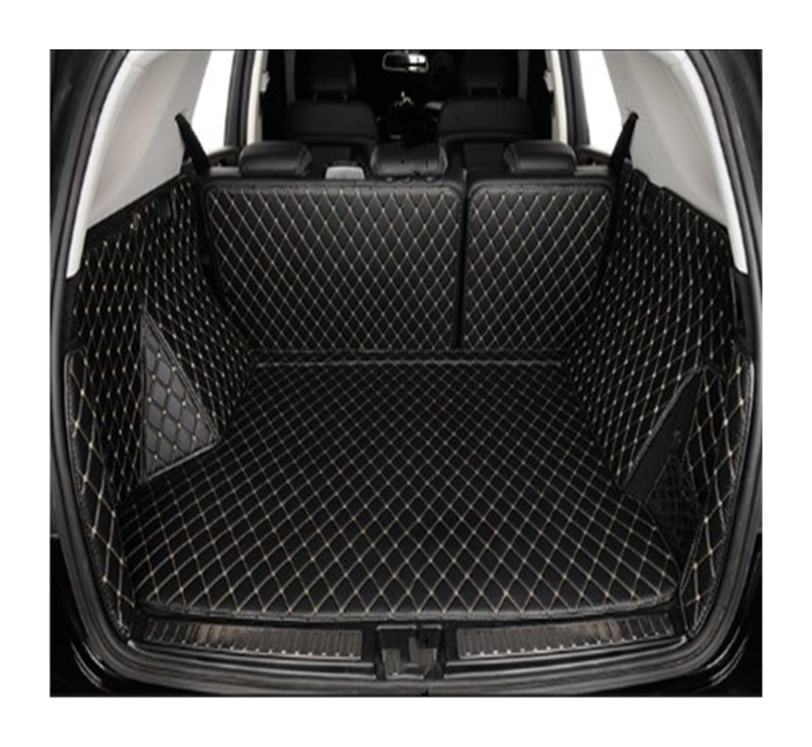 Tapis de coffre pour XC60 2018-2023 imperméable noir et beige