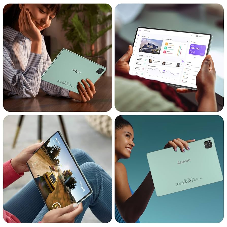 Amazon.com : Azeyou 11 inch Tablet, Android 15 Tablet, 18GB