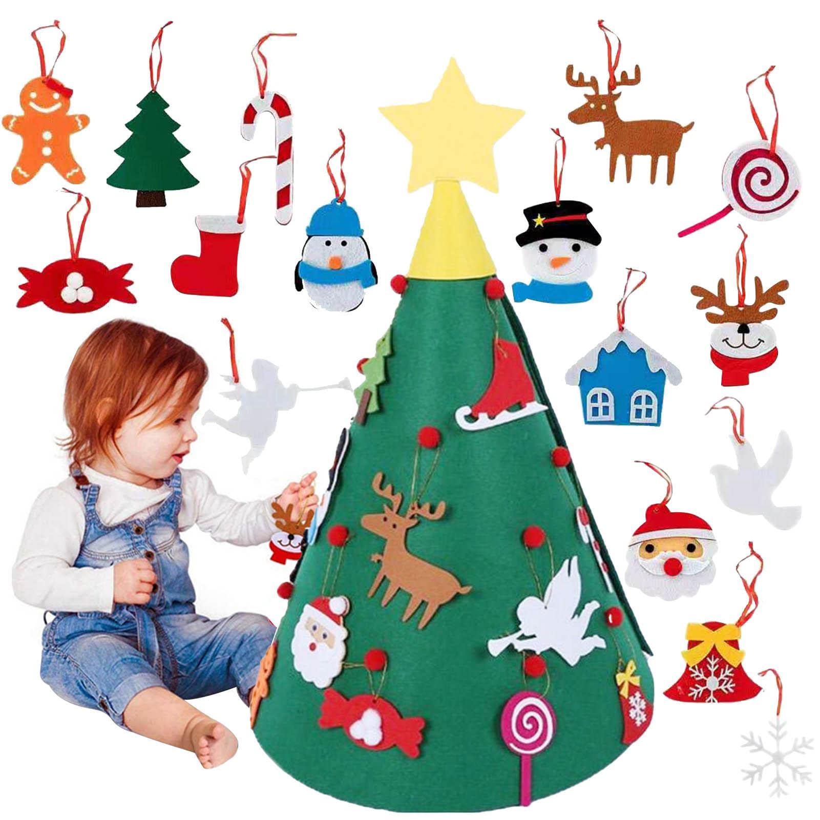 Amazon.co.jp: 子供向けの フェルトクリスマスツリー,写真照明付き幼児