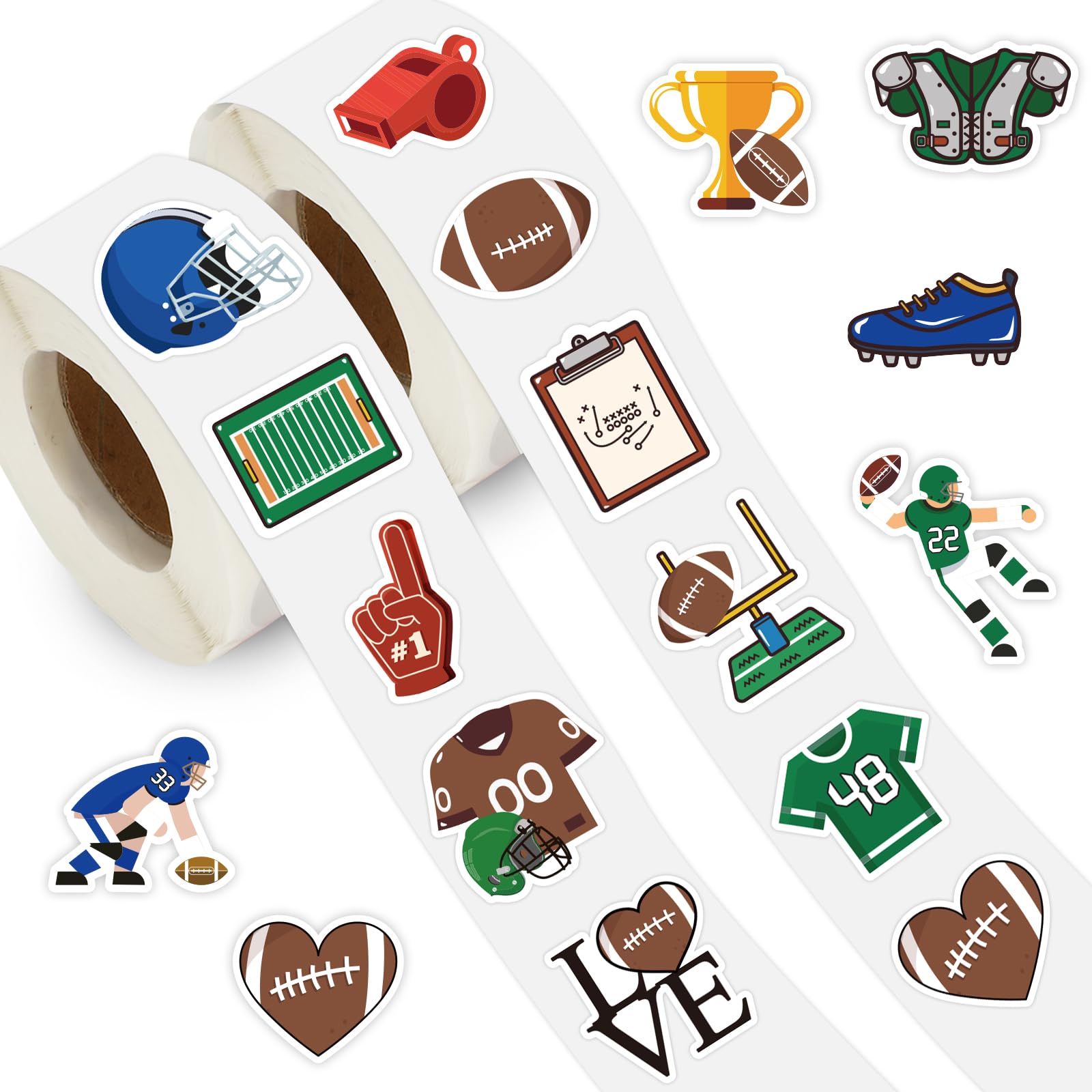 Autocollants sur le thème du football Whaline pour scrapbooking enfant