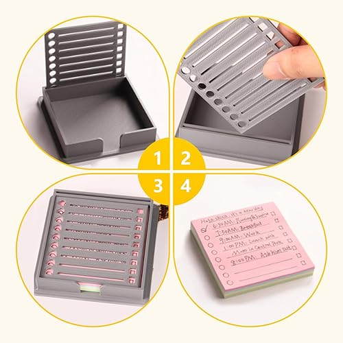 Miniatura 5 de 2 plantillas para plantillas de notas adhesivas  Soporte para notas para planificación y organización de precisión  Ideal para uso en oficina y