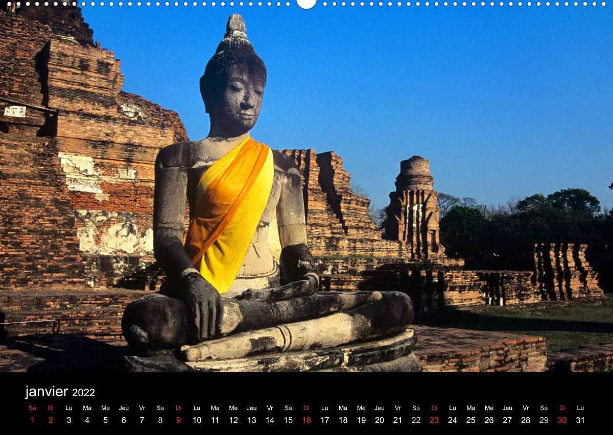 Bouddha Le Maître de Zen (Premium, hochwertiger DIN A2 Wandkalender 2022, Kunstdruck in Hochglanz): Images du Bouddha, d'Asie et d'ailleurs. (Calendrier mensuel, 14 Pages )