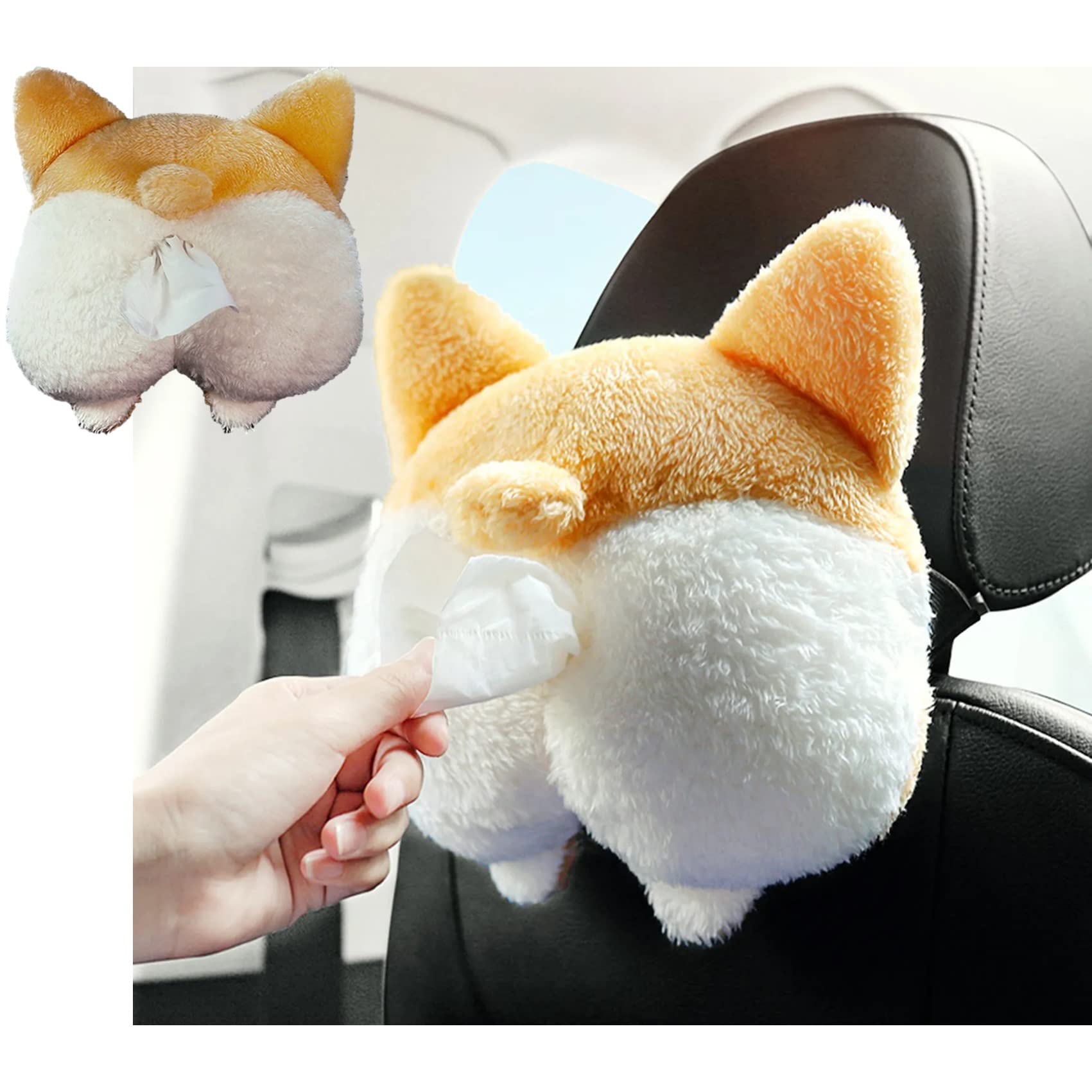 いちにのコーギー！ ティッシュケースカバーぬいぐるみ いち、いちヨロコビセット！ Amazon.co.jp: NOELAMOUR コーギー ティッシュケース 車用 吊り