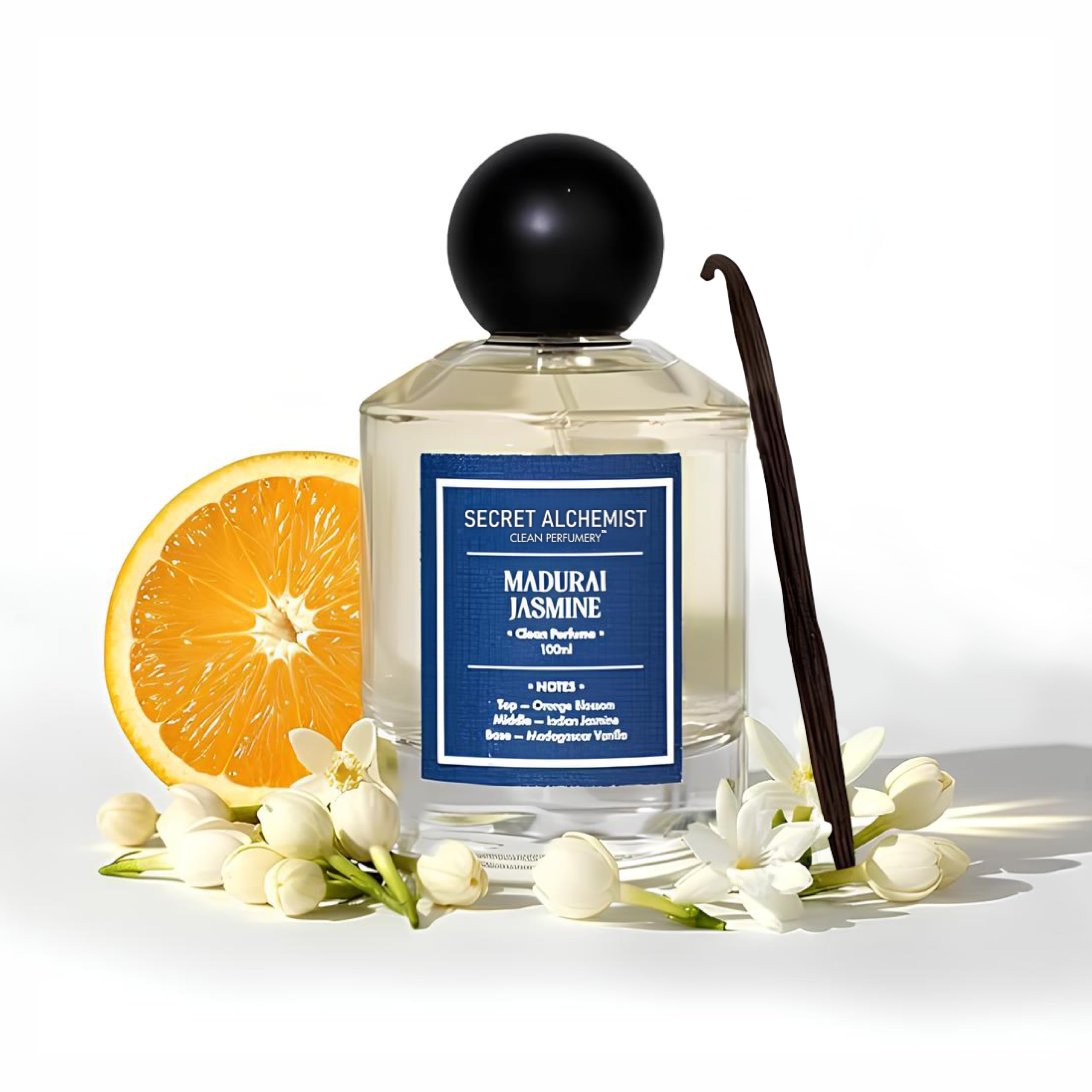 Secret Alchemist Madurai Jasmine Clean Long Lasting Floral EDP with Jasmine & Orange Blossom-picture-31