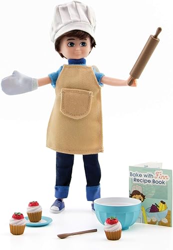 Miniatura 3 de Lottie Juego de ropa de muñeca Cake Bake con accesorios para jugar a cocinar