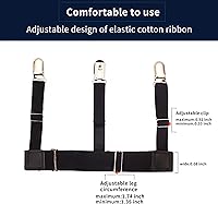 Vista 5 de Bexicsea Mens Shirt Stays for Shirt Tuckers.