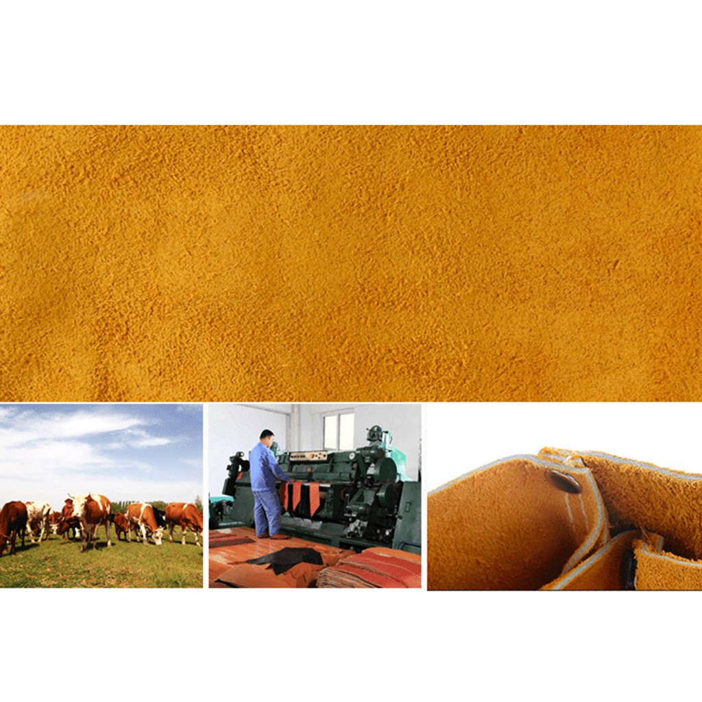 Qianly Protection de Soudage - Manchons de Soudage - En Cuir de Vachette Travail