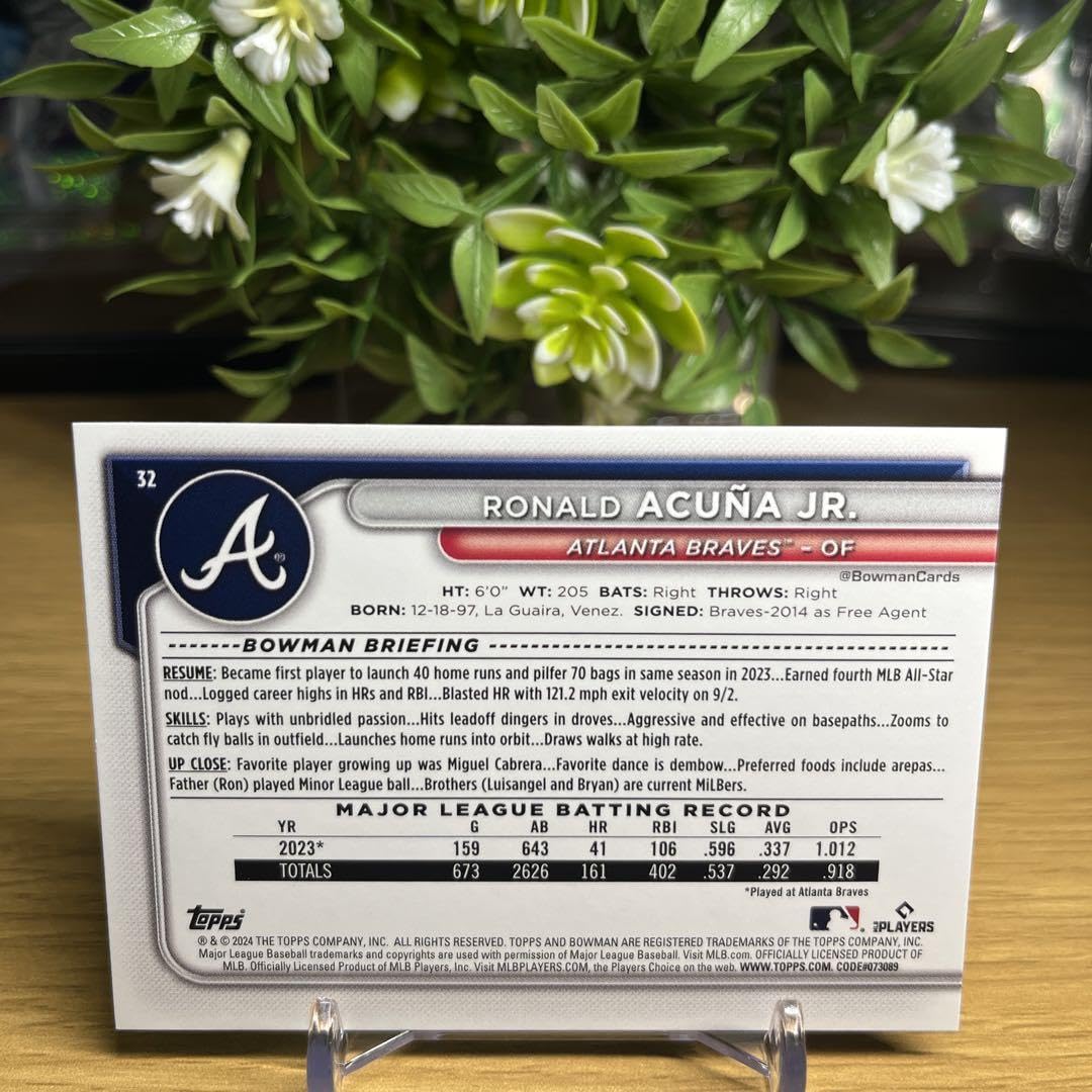 Amazon.co.jp: ブレーブスロナルドアクーニャJr.topps bowman
