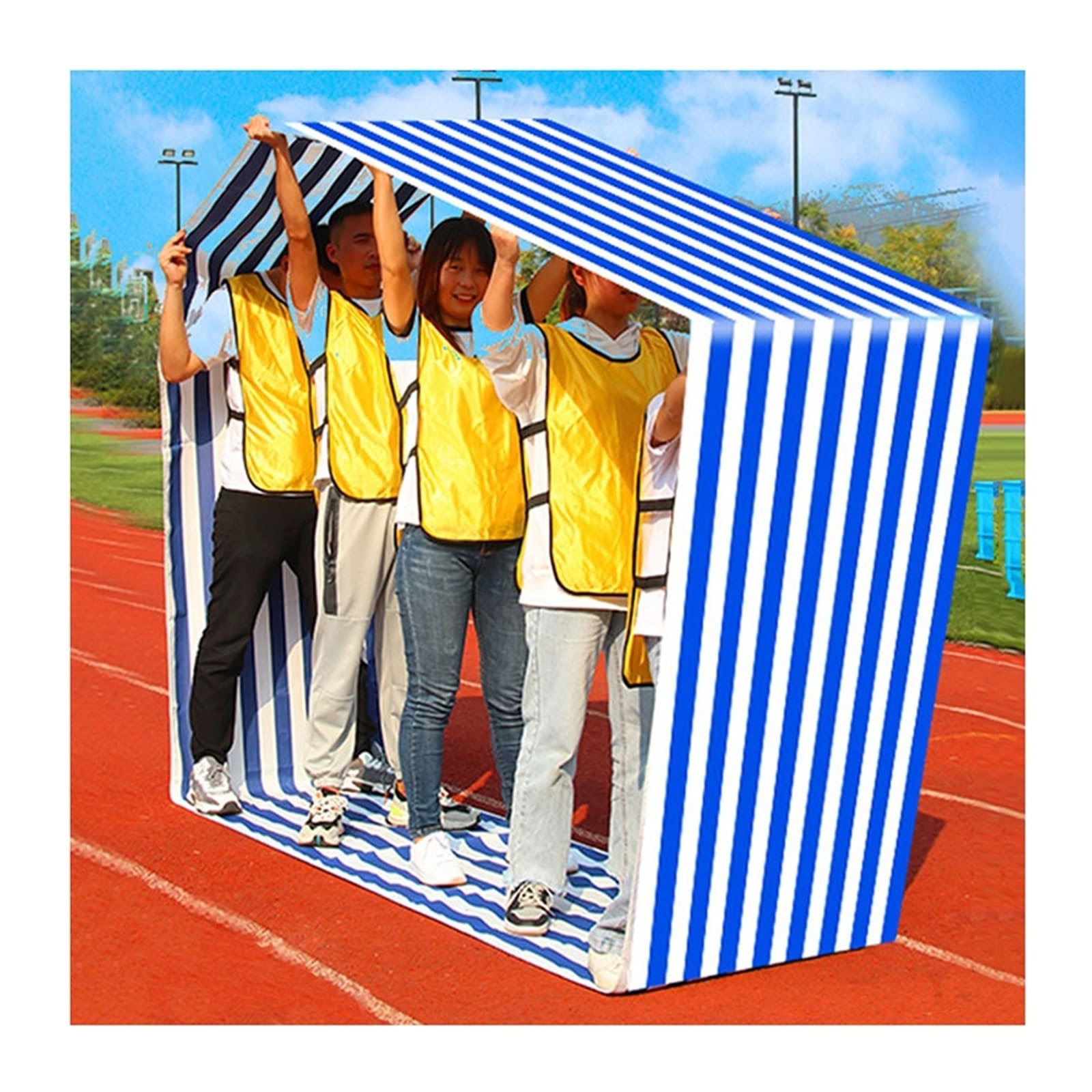 gry integracyjne, IEOWY Team Building Game Running Mat, Field Day Outdoor Group Activity, Adult Kids Teens Ice Breaking(Kids 6M/20FT)