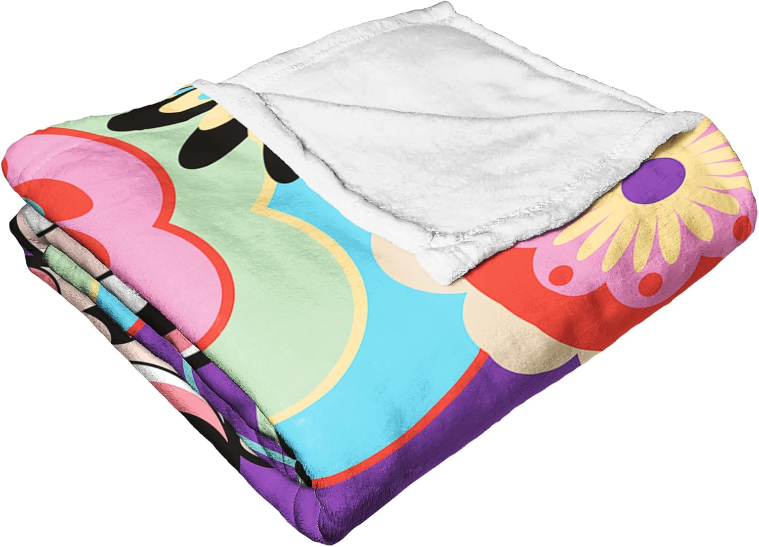 Northwest Powerpuff Girls Silk Touch Throw Blanket, 50" x 60", Flower Exploosion