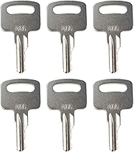6PCS 455 Ignition Keys Heavy Equipment Forklift Key 104466 Compatible with Boo-m Lifts Scissor Lift Gen-ie Skyjack Te-rex JL-G Snor-kel Snor-kel Man-Lift Upright
