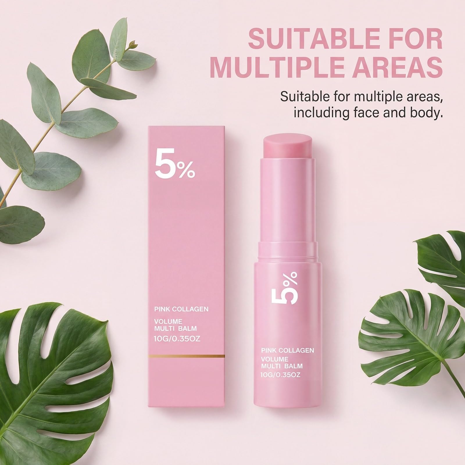 PDRN Care Sticks with Collagen Moisturizing Firming Anti-Aging 10 g | Korean Anti-Wrinkle Balm, Smooth Fine Lines, Firming Care for Wrinkles Gesicht und Anti Dark Circle, Augen und Hals