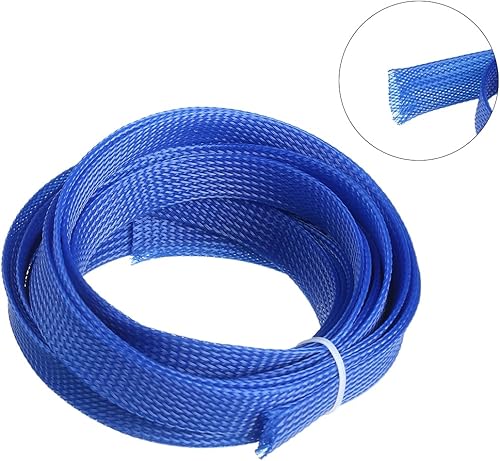 Miniatura 7 de Othmro Funda de cable trenzado expandible de PET de 16.4 pies, protector de cable flexible de 11/16 pulgadas, funda de organización de cables para