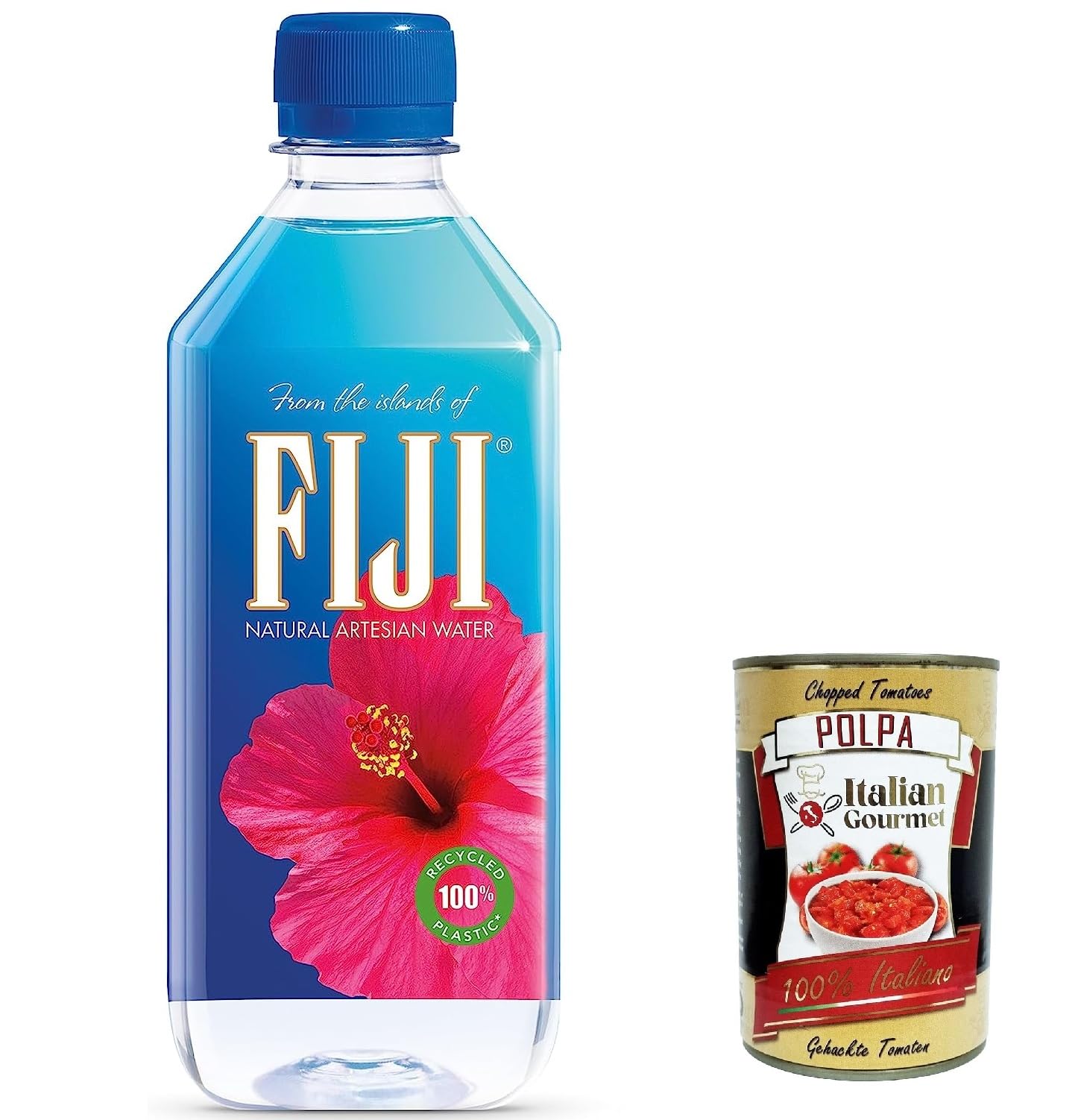 Italian Gourmet acqua naturale artesiana stilles Wasser 24 x 500ml | Reines Getränk aus geschützter Quelle; idratazione premium per casa, sport, Gesamtnettogewicht 12 L + Kostenlos Polpa 400g