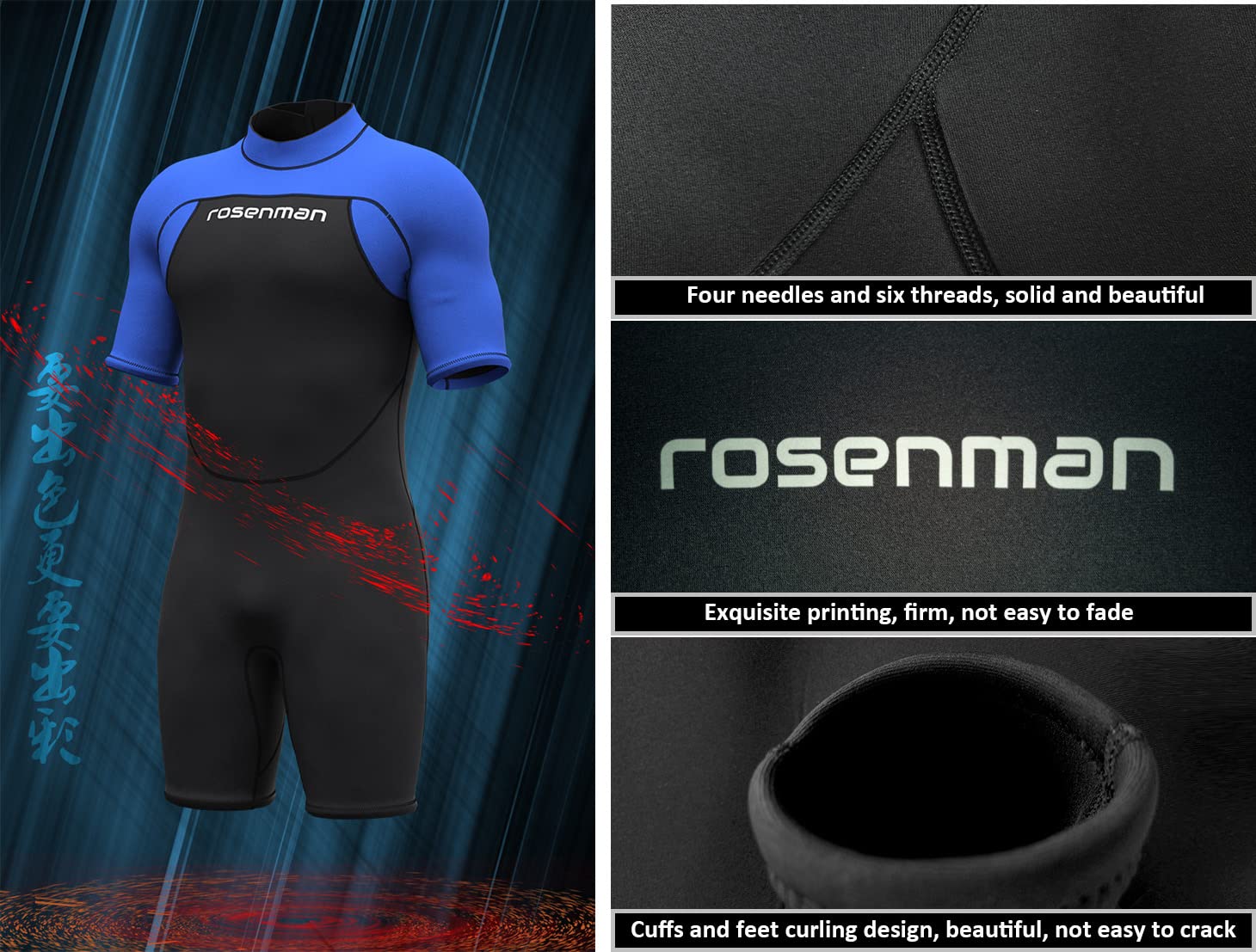 Traje de neopreno para niños de 3 mm de cuerpo completo de neopreno cálido protección solar adolescentes niños niñas cremallera trasera elástico surf snorkel natación traje de buceo
