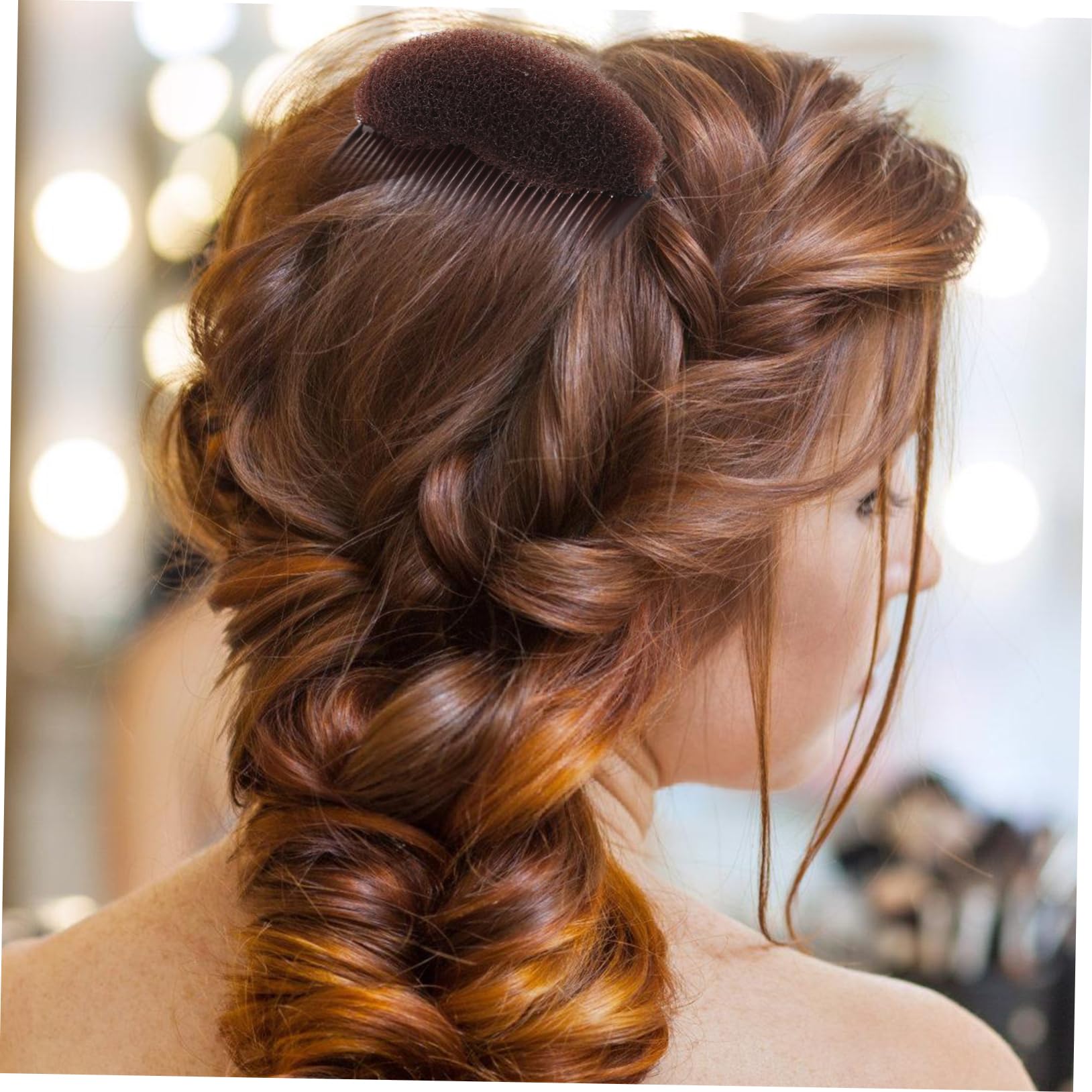 FRCOLOR 4 Pcs Volume Inserts Hair Bump up Bun Maker for Self Grip Volume Hair Root