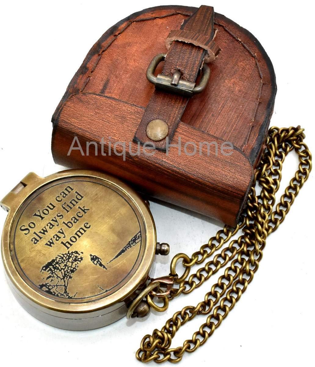 Antique HomeSo You Can Always Find Your Way Back to Me/Personalized Compass/Custom Engraved/Boyfriend Gift/Gift to Husband/Custom Wedding Gift for Groom