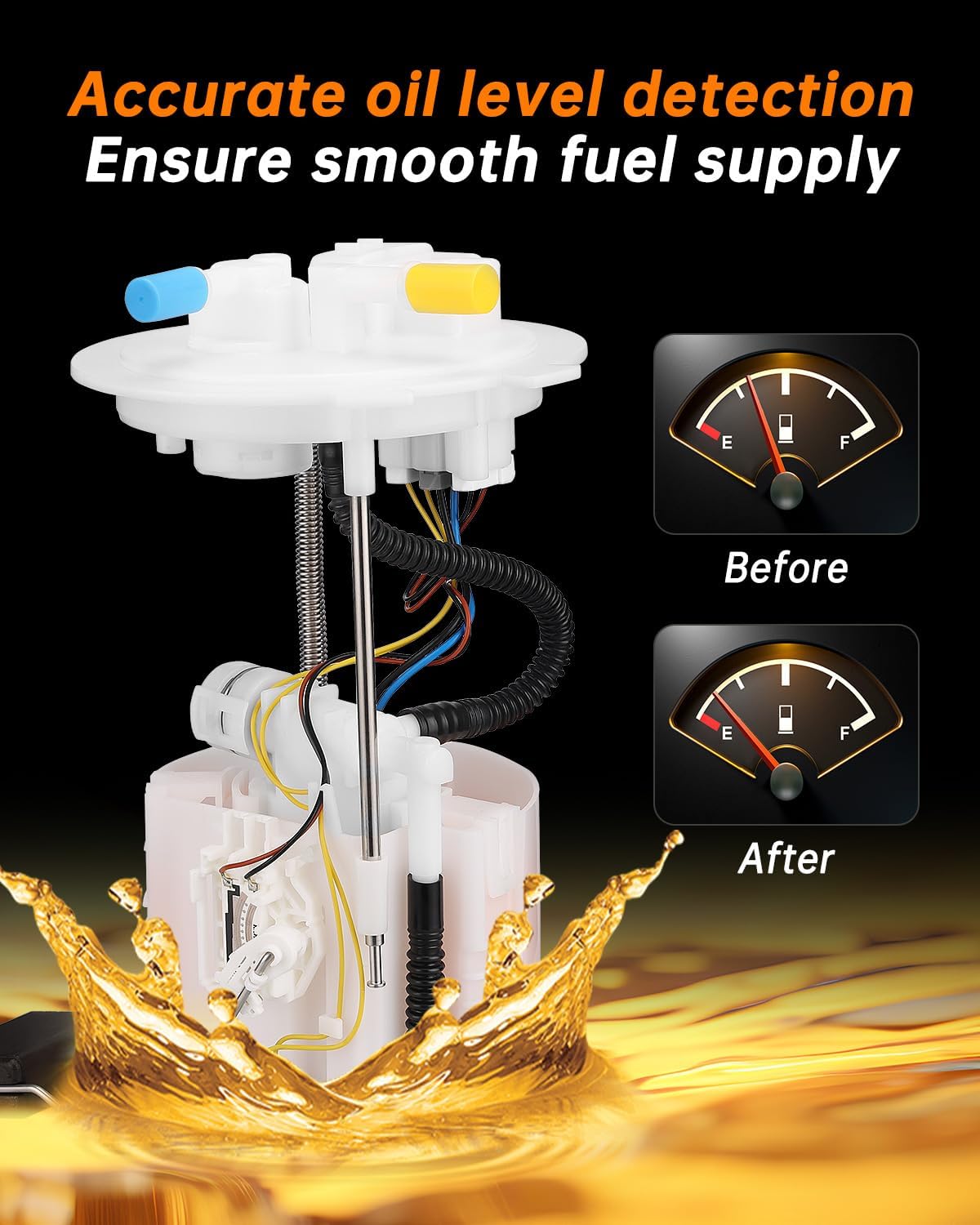 OKLPF Electric Fuel Pump Module Assembly Compatible With 2013 2014 2015 2016 2017 2018 Nissan Altima L4 2.5L,2013-2018 Altima V6 3.5L,2016-2023 Nissan Maxima V6 3.5L,Replace E9183M 17040-3TA0A