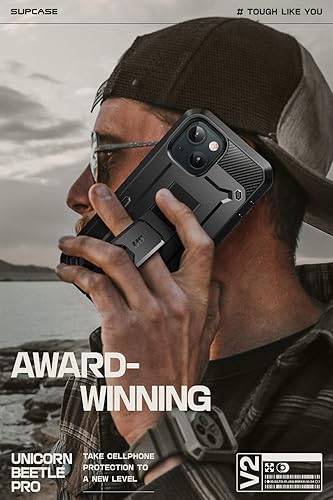 Miniatura 7 de SUPCASE Funda para iPhone 15 con soporte y clip para cinturón, Unicorn Beetle Pro Protector de pantalla integrado Protección contra caídas de grado