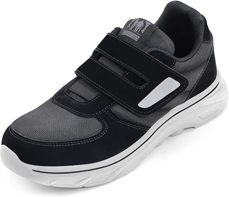 Lumil Womens Extra Wide Diabetic Shoes - Deep Toe Box for Swollen Feet & Bunions, Adjustable Lightweight Walking Sneakers with Padded Heel & Reflective Strip