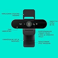 Vista 8 de Logitech BRIO Stream USB 3.0 Nero Webcam