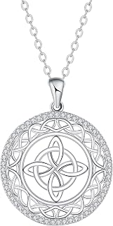 Keltischer Knoten Kette Damen 925 Sterling Silber