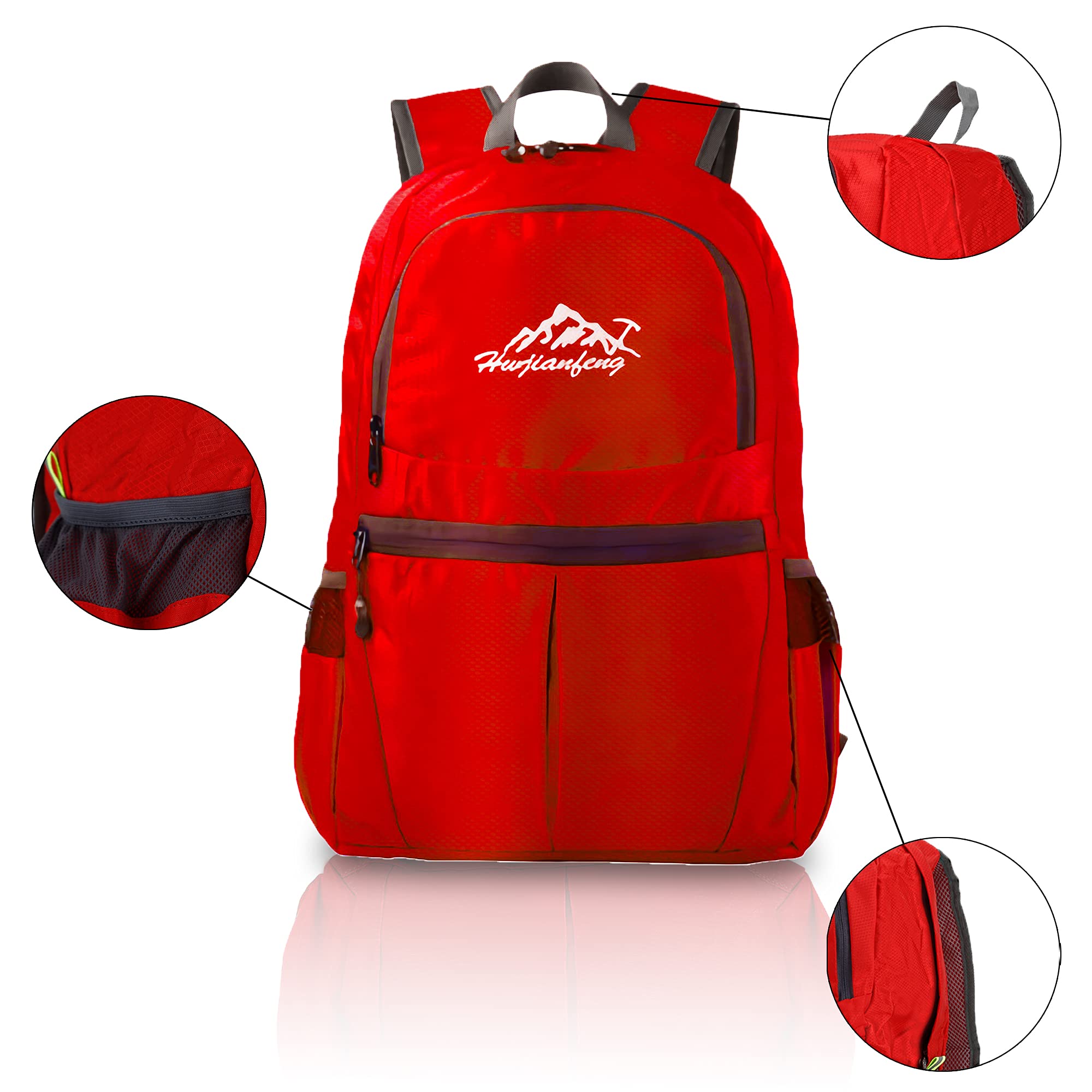 INTIRILIFE Zaino Pieghevole Ultraleggero - Zaino da Trekking Unisex 36L Impermeabile - Outdoor Daypack per Campeggio, Escursionismo, Viaggi, Arrampicata e Molto Altro