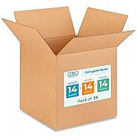 Vista 236 de IDL Packaging Cajas para envío de cartón corrugado cúbicas de 10 pulgadas de largo x 10 pulgadas de ancho x 10 pulgadas de alto (paquete de 5)