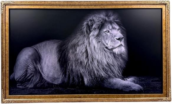 32,43,50,55 Inch Handcrafted ornate TV frame for Samsung The Frame TV and Pro Model. Marble Gold Finish not for use with other tv models 50 INCH