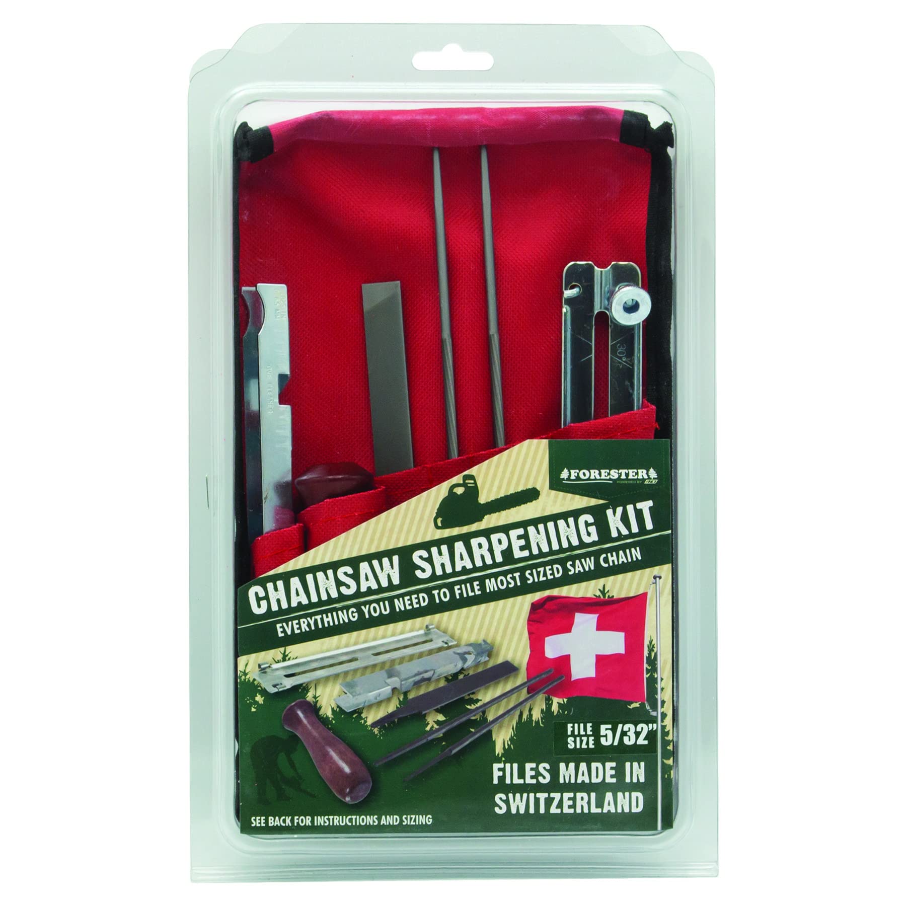 Kit d'affûtage pour tronçonneuse 5/32"