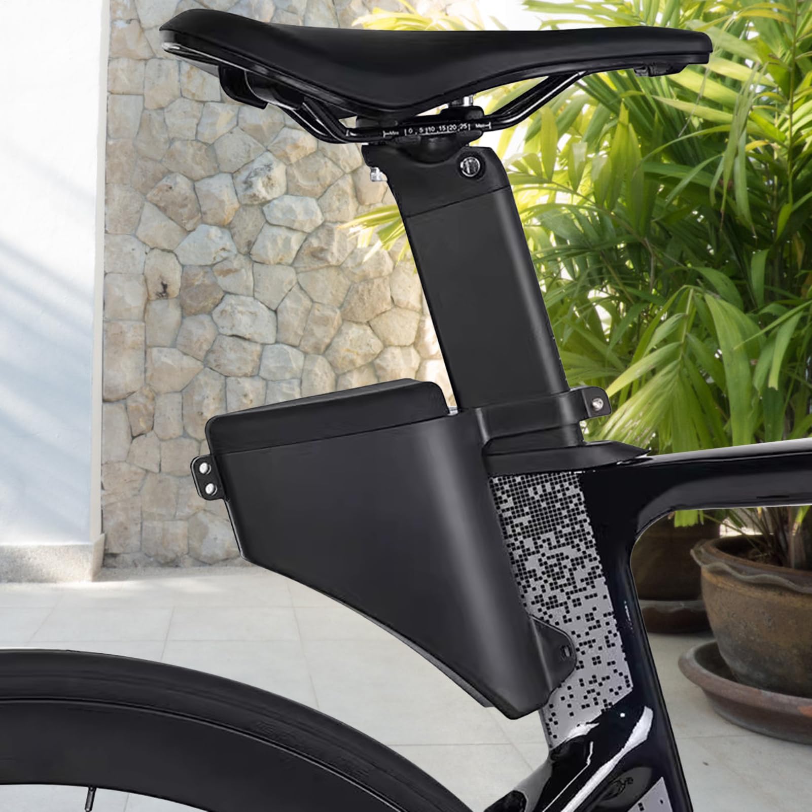 Borsa Da Sella Per Bicicletta - Confezione Con Zeppa Da Ciclismo Da 115 G 6,3x4,72 Pollici, Custodia Per Bicicletta, Contenitore Sottosella Con Design A Goccia In ABS Aerodinamico A Guscio Rigido | Ba