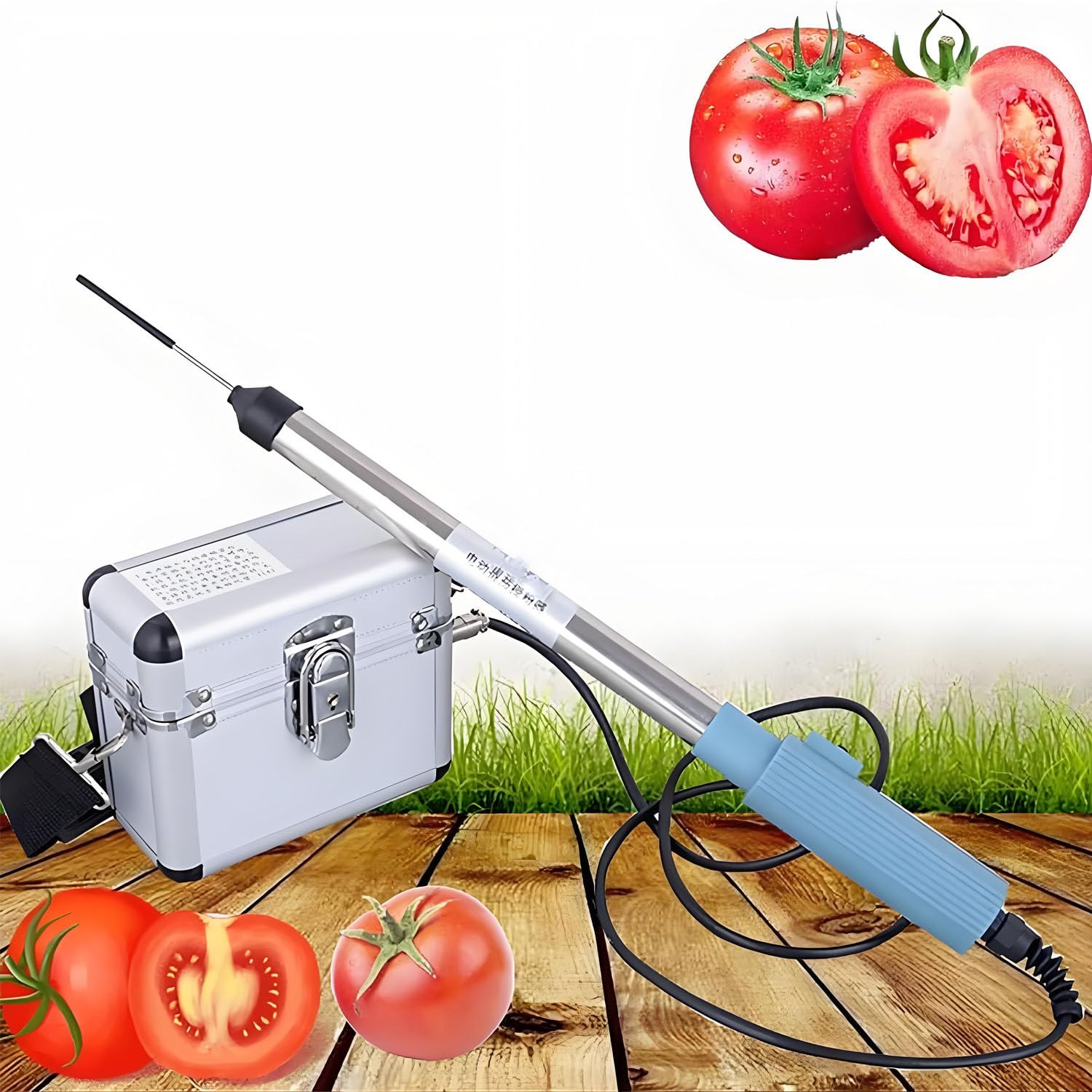 AiODiO Vibrating Electric Tomato Pollinator,Mini Cordless Tomato Flower Vibrator, 4800RPM, Easy to Install, 10 Hours Standby, Pollinator for Tomatoes, Peppers, Strawberry