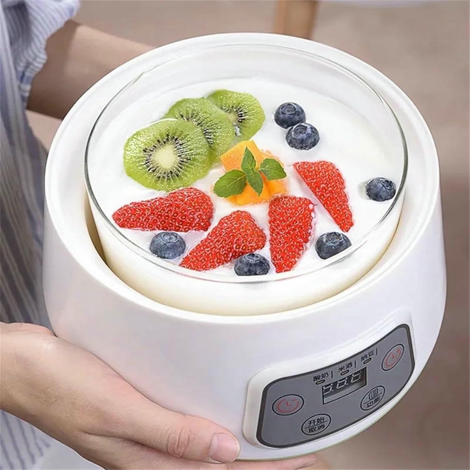 Fabricante De Yogurt, Fermentador Automático, Contenedor De Cerámica para Yogurt, Tazas, Máquina De Fermentación De Vino Y Arroz Natto, Máquina De Yogurt