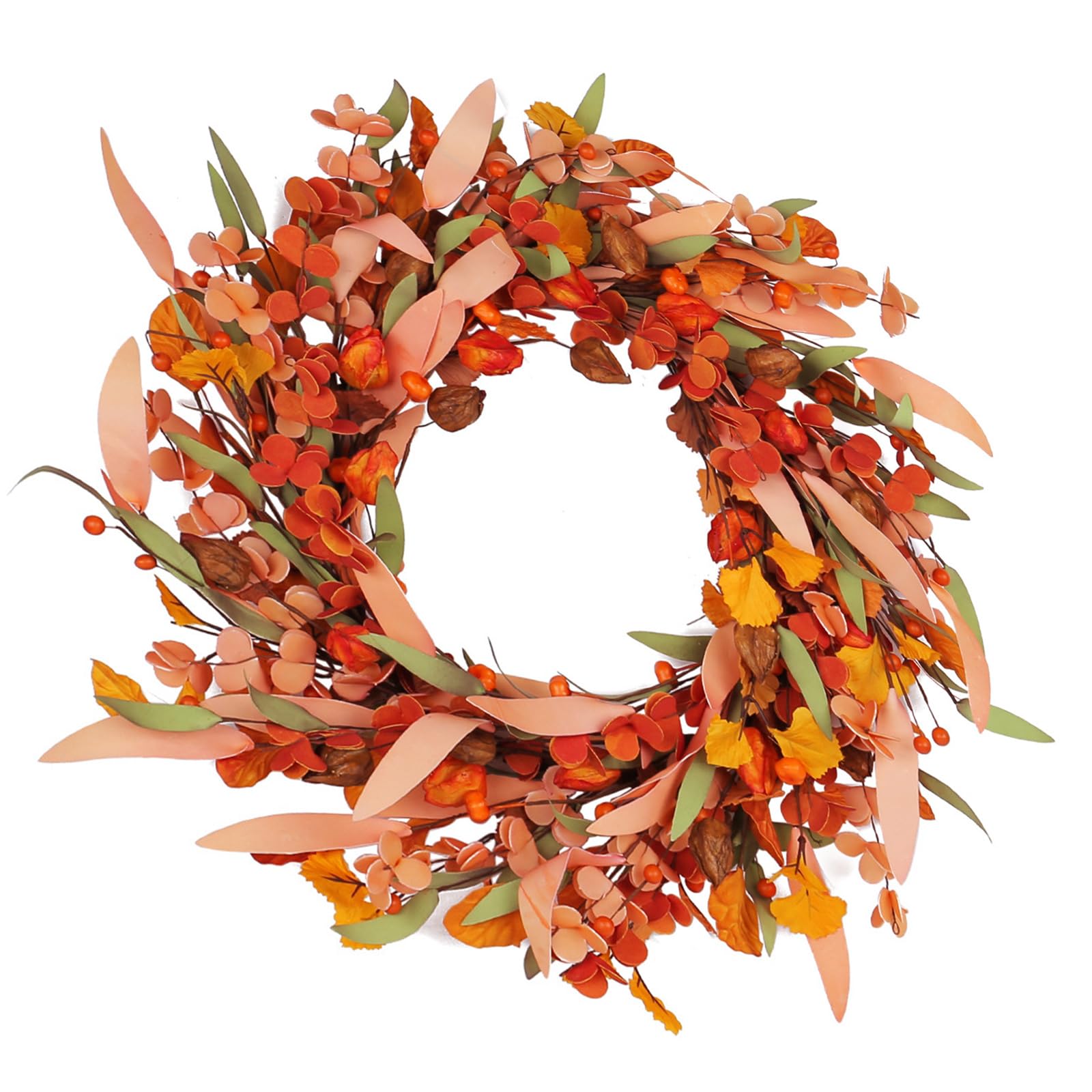 Kalttoy Artificial Wreath Decorative Door Hanger Garlands for Thanksgiving Decoration Harvest Festival Home Wall Adornment Door Decoration