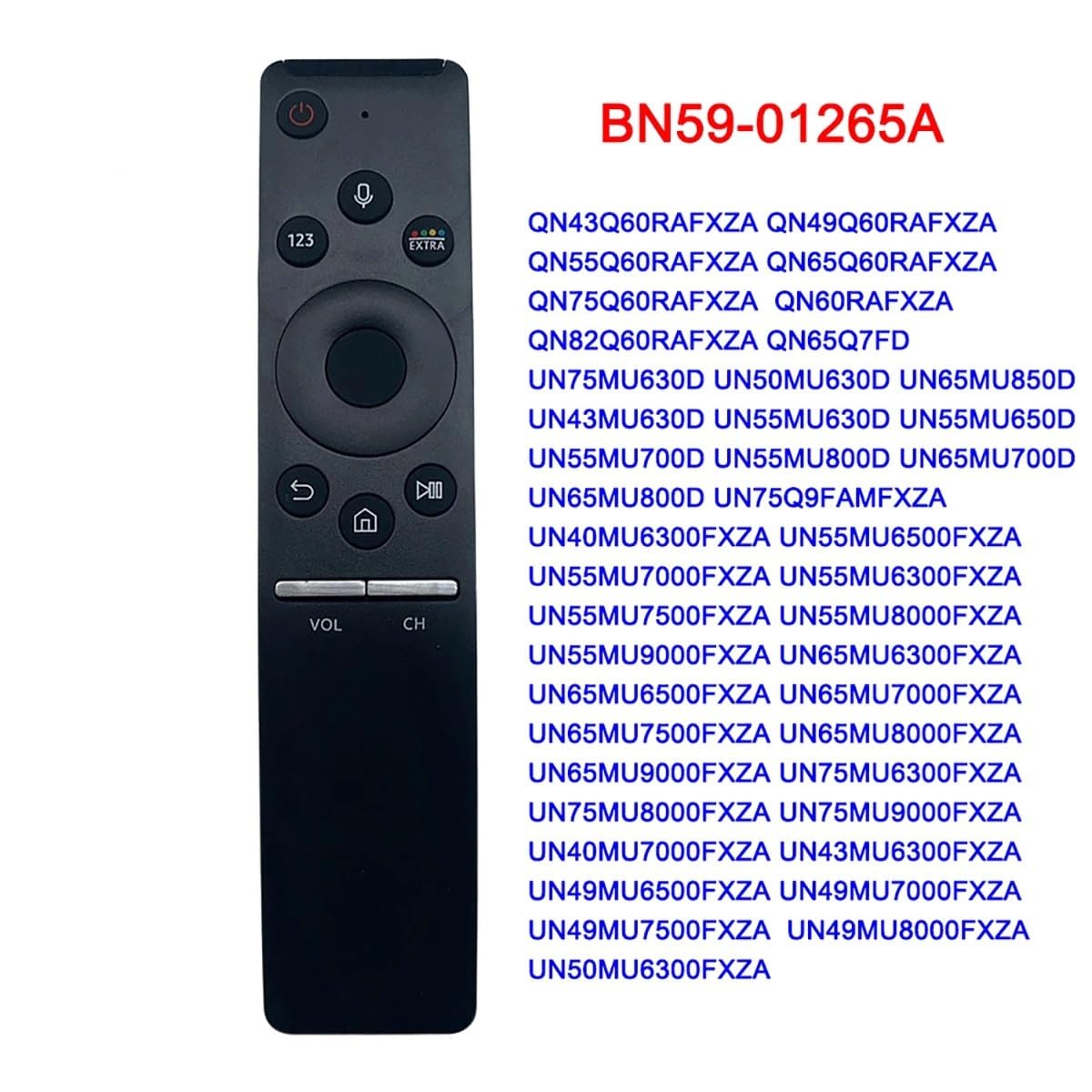 1 szt. Pilot głosowy Bluetooth BN59-01265A z mikrofonem do telewizora UHD pasuje QN65Q60RAFXZA UN55MU630D UN55MU7500FXZA