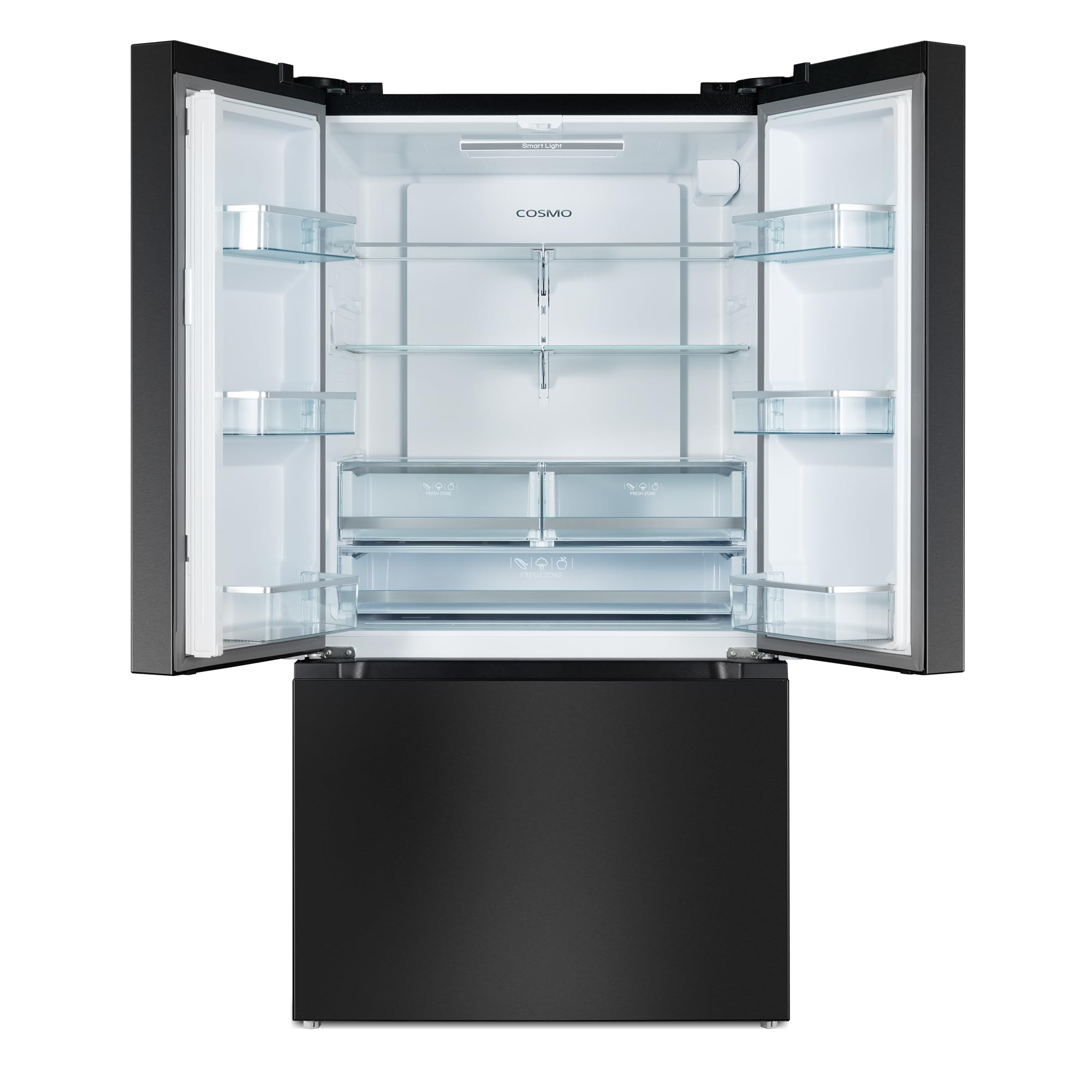 36 in. Vista Collection 27.4 cu. ft. French Door Refrigerator, Freezer Drawer, Water Dispenser, Ice Maker, Matte Black on Fridge.com