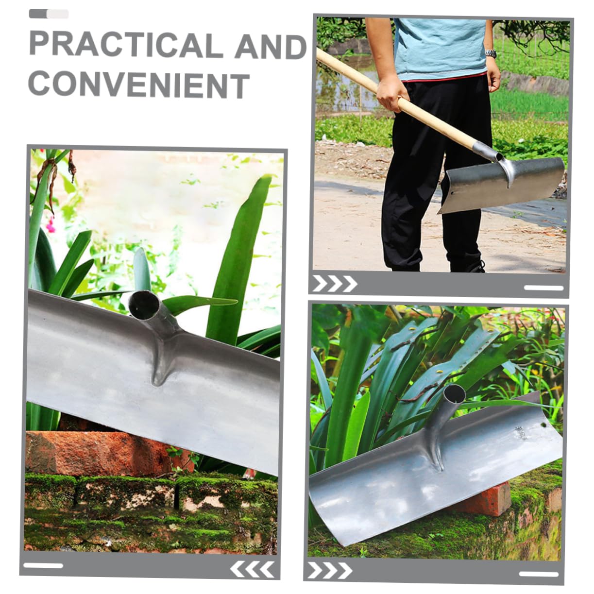 Happyyami 2 Piezas Raspador de Lodo Animales rastrillos cooperativa Exterior rastrillo de nivelación de césped Pala de jardinería Pala para Caca Palas de jardinería Acero Carbono Silver