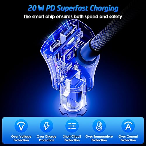 Miniatura 5 de WixGear Soporte para encendedor de cigarrillos, soporte giratorio de 360° para automóvil con doble puerto de carga USB, cuello de cisne ajustable,