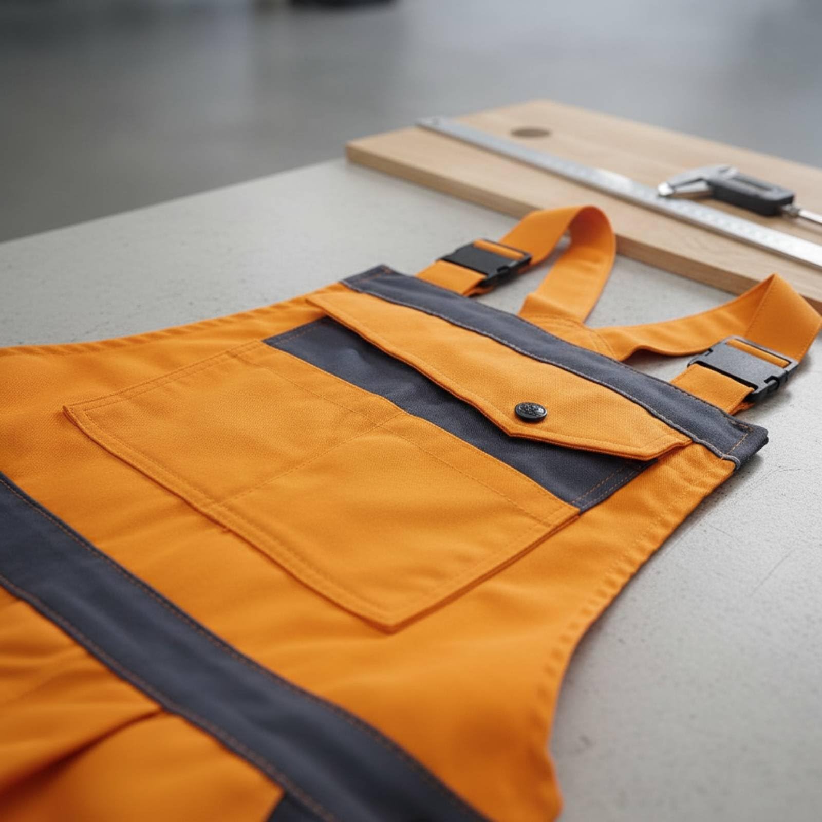 Schnittfeste Latzhose Arbeitslatzhose Arbeitshose Schutzlatzhose mit Stabilem Latzsystem Und Schnitthemmendem Verbundgewebe mit Ordnungstaschen für, Xl
