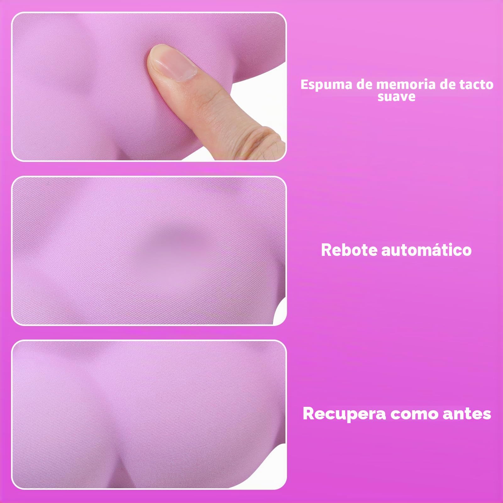 MoKo Reposamuñecas de Nube, Reposa Muñecas Ergonómico Nube para Teclado y Ratón, Reposa Muñecas de Poliéster Duradero para Teclado, Ratón, Oficina, Juegos, Ordenador, Portátil, Rosa