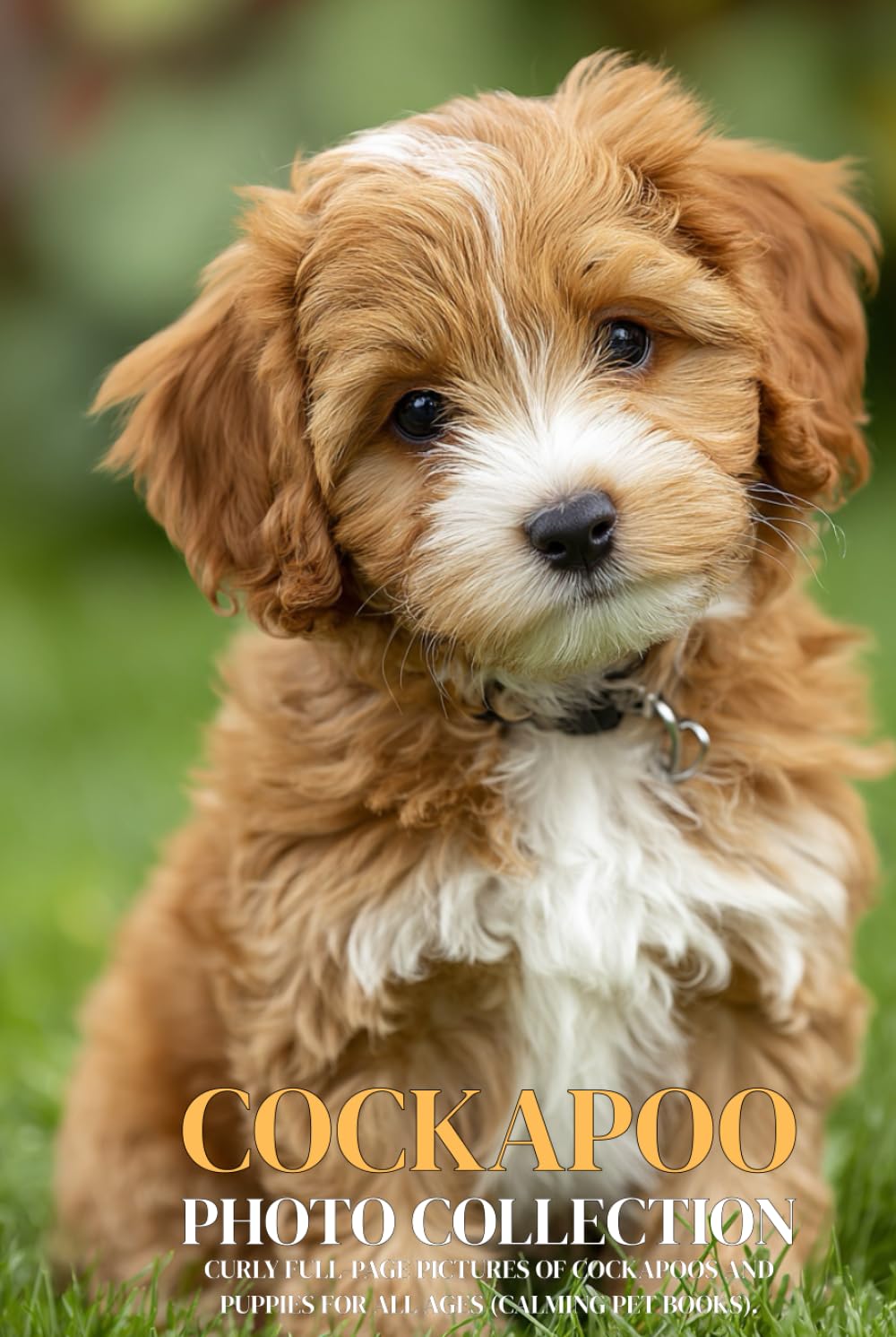 Cockapoo Photo Collection: Curly Full-Page Pictures of Cockapoos and Puppies for All Ages (Calming Pet Books).