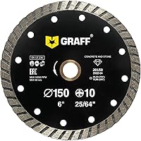 Vista 9 de GRAFF Hoja de diamante de 7 pulgadas para amoladora angular - Disco de corte de diamante para cortar piedra, mármol, granito, ladrillo, mampostería