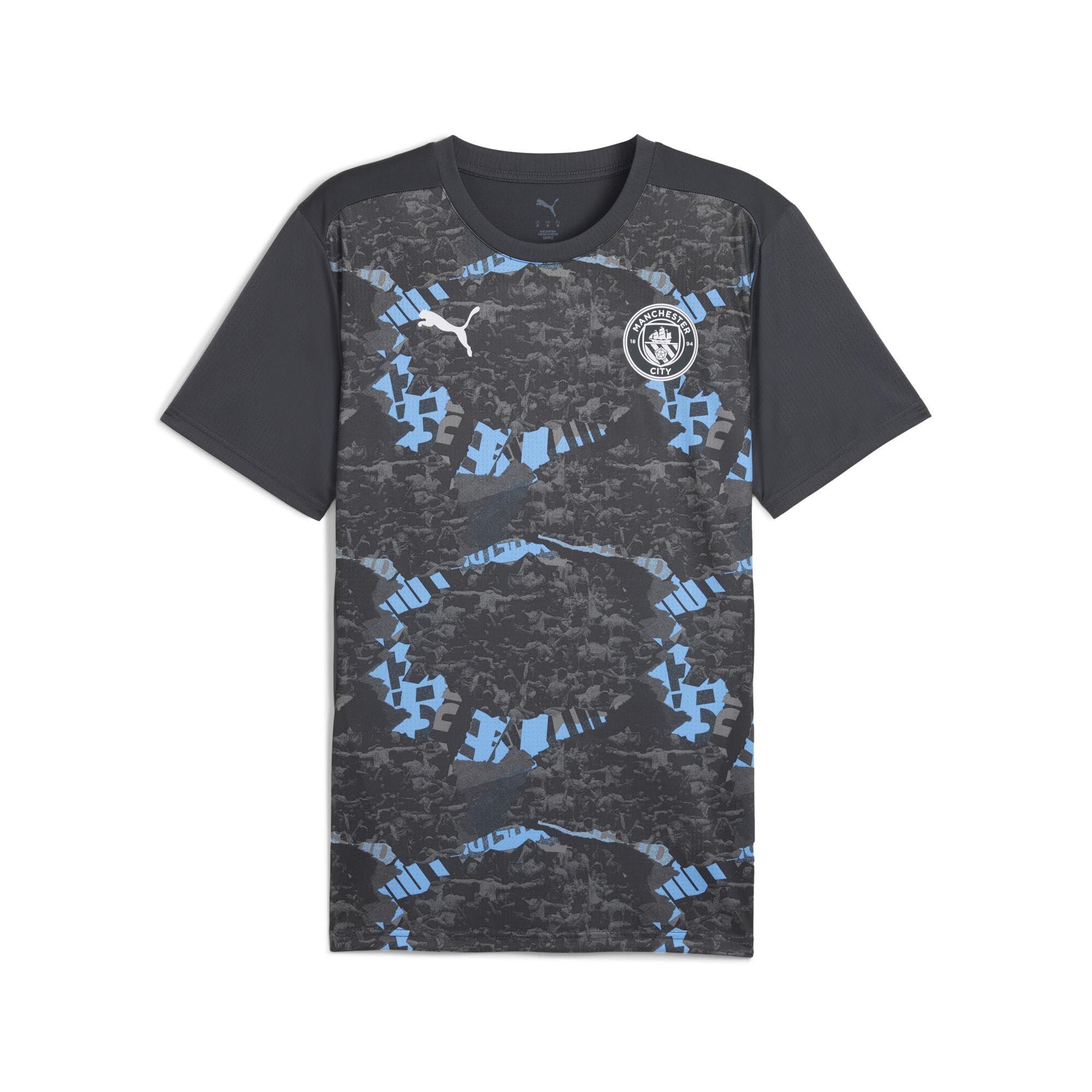 Puma Mens MCFC Prematch SS Jersey, Grey Cool/Grey, M UK