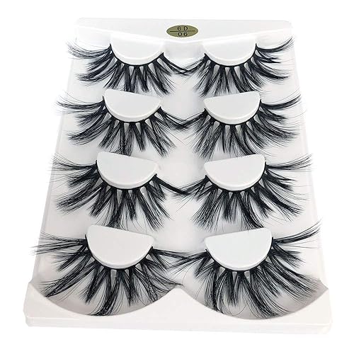 Miniatura 9 de MIKIWI Pestañas de 0.98 pulgadas, dramáticas pestañas de visón sintético 6D, pestañas de volumen esponjosas, pestañas gruesas cruzadas, pestañas