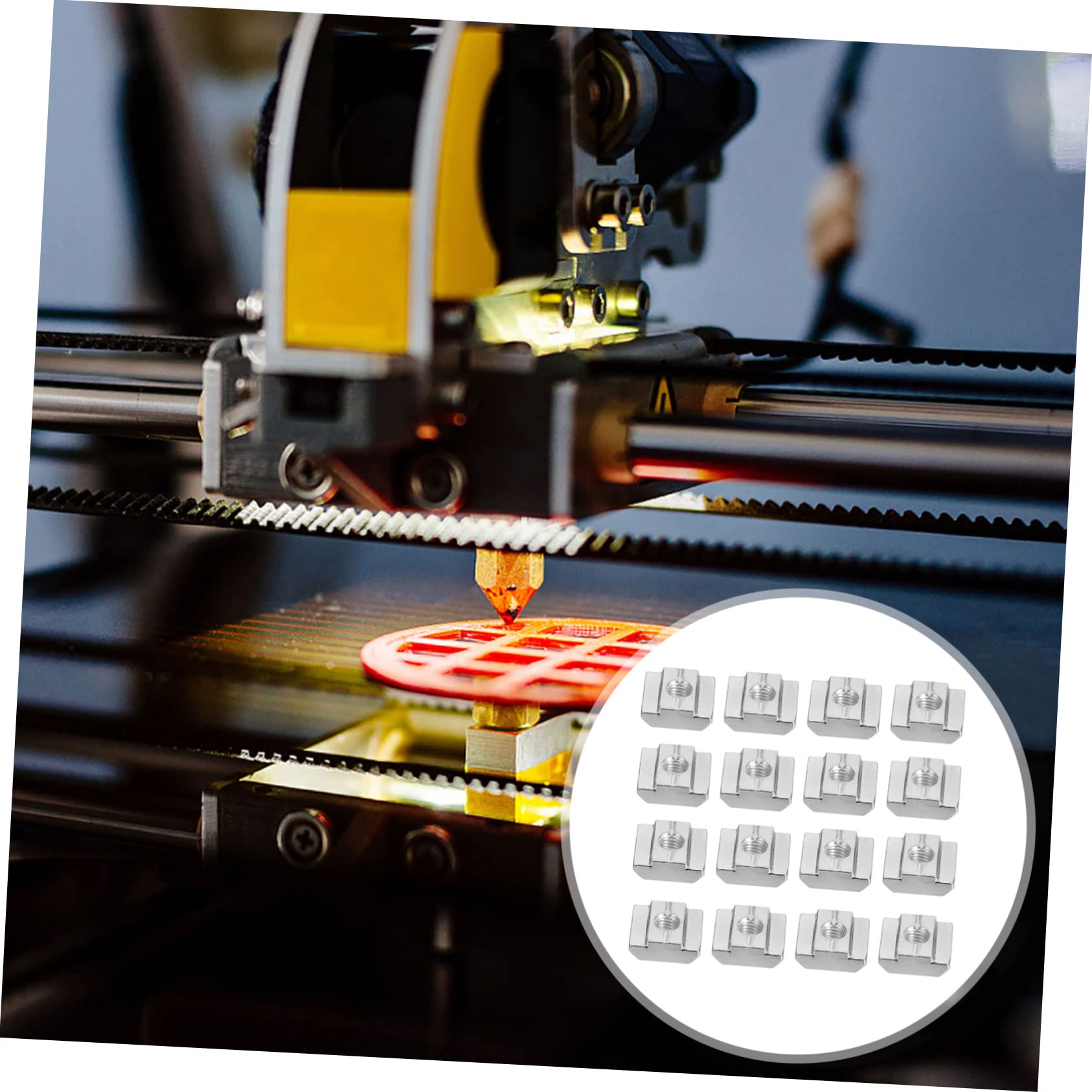 Unomor 50 Pcs t Sliding Nut Hammer Head Nuts Carbon Steel Replaceable for T-Slot