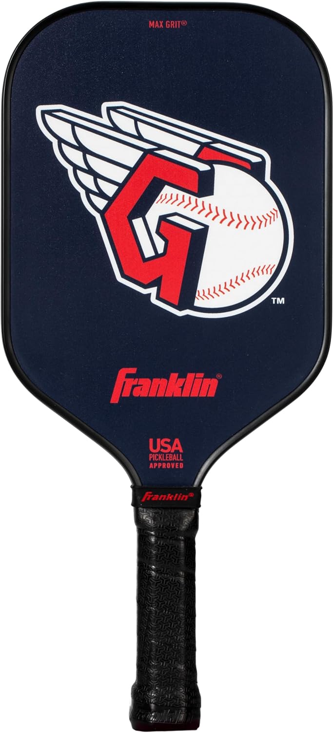 Franklin Sports MLB Team Pickleball Paddles - Official MLB Baseball Team Logo + Colors Pickleball Paddles - Signature Series 13MM Pickleball Paddle with MaxGrit - USA Pickleball (USAPA) Approved